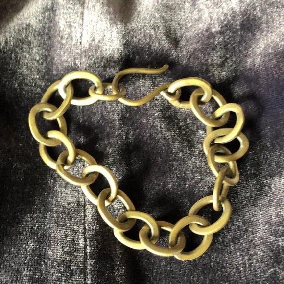Brass Chain Bracelet - Picture 2 of 5